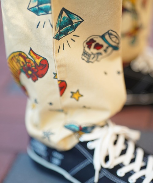 Cookman クックマン シェフパンツ イージーパンツ Old Tattoo