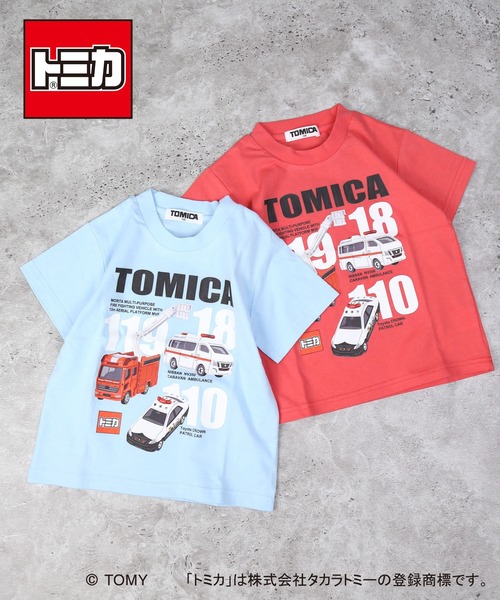 DILASH（ディラッシュ）の「【トミカ 】 みんなのヒーローTシャツ（Tシャツ/カットソー・キッズ・レッド/サックスブルー・90/100/110/120/80/130）」の4枚目の写真