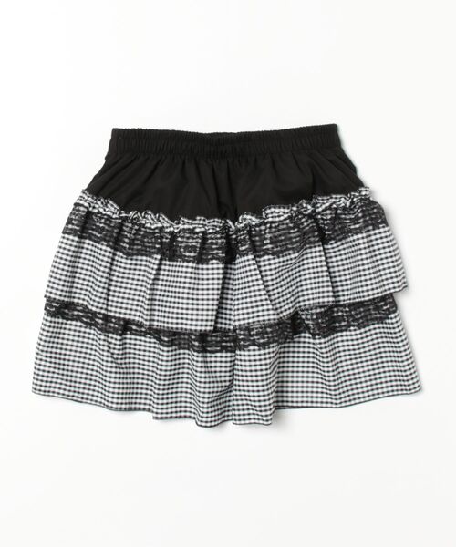 セール】ギンガムチェックティアードミニスカート（スカート）｜GEMEDA