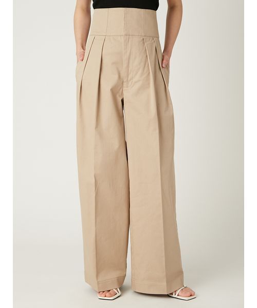 FRAY I.D（フレイアイディー）の「【FRAY I.D｜Dickies】ツータックワイドツイルパンツ（その他パンツ・レディース・ピンク/ベージュ/ネイビー・0/1）」の6枚目の写真