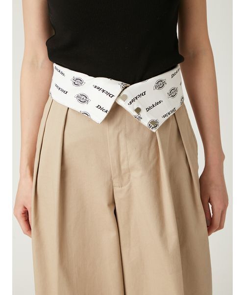【でぃでいでぃーち】 FRAY I.D｜Dickies】ツータックワイドツイルパンツ（その他