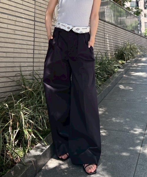 FRAY I.D｜Dickies】ツータックワイドツイルパンツ（その他