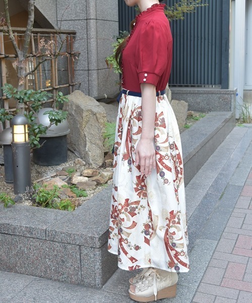 セール】燦爛柄ワンピース（ワンピース）｜axes femme