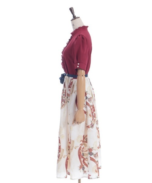 燦爛柄ワンピース 美品 フリーサイズ セール】燦爛柄ワンピース（ワンピース）｜axes femme