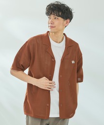 Arnold Palmer（アーノルドパーマー）の「メッシュニット シャツ カーディガン + Tシャツ セット（アンサンブル）」