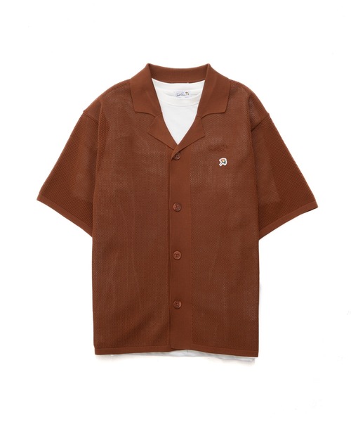 Arnold Palmer(アーノルドパーマー)の「メッシュニット シャツ カーディガン + Tシャツ セット(アンサンブル・メンズ・ブラック/ライトグレー/テラコッタ・M/LL/L)」の18枚目の写真