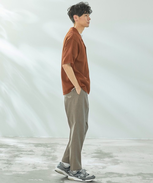 Arnold Palmer(アーノルドパーマー)の「メッシュニット シャツ カーディガン + Tシャツ セット(アンサンブル・メンズ・ブラック/ライトグレー/テラコッタ・M/LL/L)」の12枚目の写真