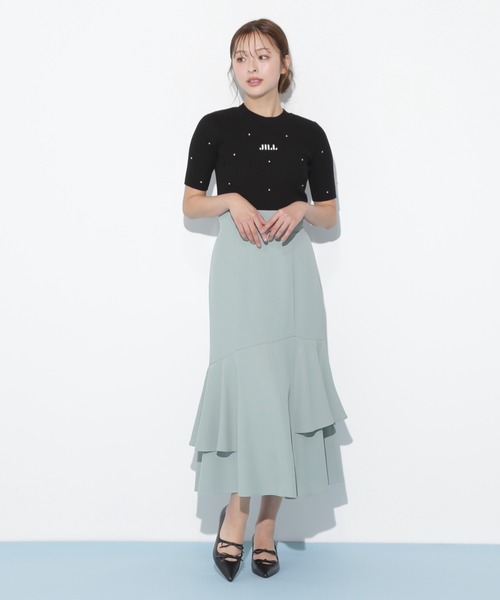 JILL by JILL STUART（ジルバイジルスチュアート）の「◇アシメマーメイドスカート（スカート・レディース・ブラック系その他/ブラック/グリーン・FREE）」の16枚目の写真