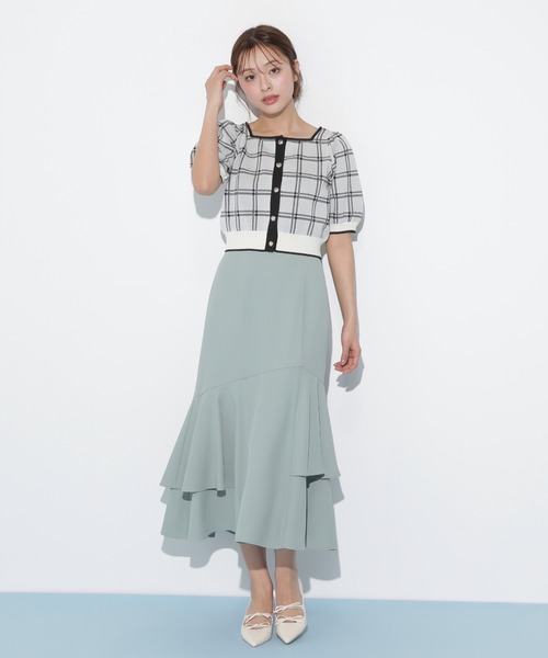 JILL by JILL STUART（ジルバイジルスチュアート）の「◇アシメマーメイドスカート（スカート・レディース・ブラック系その他/ブラック/グリーン・FREE）」の22枚目の写真