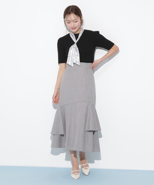 JILL by JILL STUART（ジルバイジルスチュアート）の「◇アシメマーメイドスカート（スカート・レディース・ブラック系その他/ブラック/グリーン・FREE）」の19枚目の写真