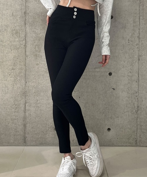 GLAMOROUS JANE(グラマラスジェーン)の「バッククロスハイウエストスキニーパンツ(その他パンツ・レディース・ブラック・L/M/S)」の4枚目の写真