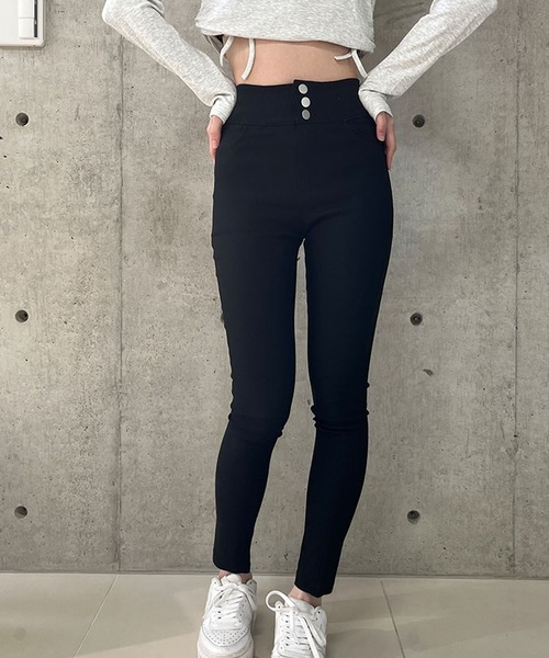 GLAMOROUS JANE(グラマラスジェーン)の「バッククロスハイウエストスキニーパンツ(その他パンツ・レディース・ブラック・L/M/S)」の6枚目の写真