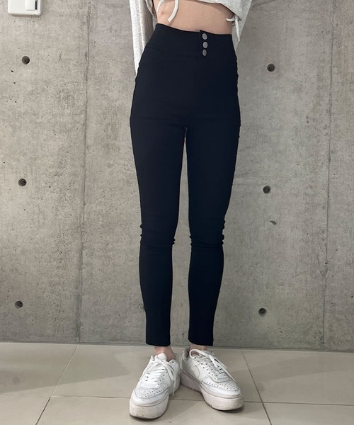 GLAMOROUS JANE(グラマラスジェーン)の「バッククロスハイウエストスキニーパンツ(その他パンツ・レディース・ブラック・L/M/S)」の8枚目の写真