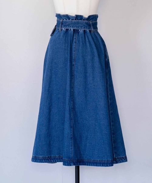 NOELA(ノエラ)の「デニムフレアスカート(デニムスカート・レディース・ダークインディゴブルー/インディゴブルー・S/M)」の15枚目の写真
