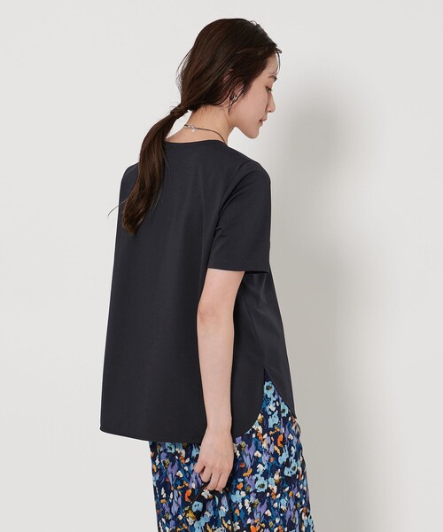UNITED ARROWS(ユナイテッドアローズ)の「ポンチ ショートスリーブ カットソー(Tシャツ/カットソー・レディース・ブラック/その他/ホワイト/ネイビー・FREE)」の3枚目の写真