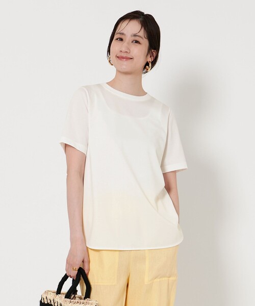 UNITED ARROWS◆半袖カットソー/FREE/--/WHT/1517-222-2570 UNITED ARROWS(ユナイテッドアローズ) 25SSポンチ ショート