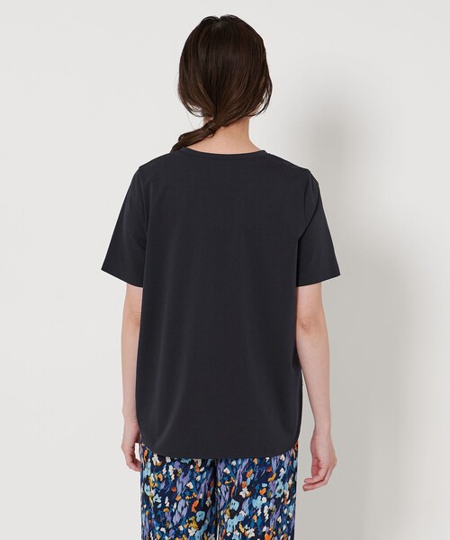 UNITED ARROWS(ユナイテッドアローズ)の「ポンチ ショートスリーブ カットソー(Tシャツ/カットソー・レディース・ブラック/その他/ホワイト/ネイビー・FREE)」の6枚目の写真