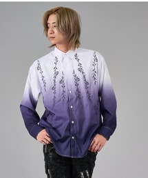 （レア）KMRii 紫から白のグラデーション長袖シャツ グラデーション」に該当するシャツ/ブラウス（パープル/紫色系
