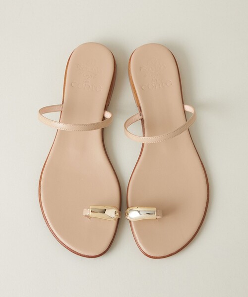 il Sandalo ベージュ サンダル 38 別注】＜il Sandalo for conte＞ストラップ サンダル BEIGE