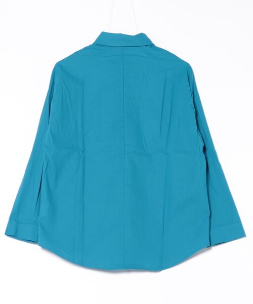 BLANC FICELLE(ブランフィセル)の「麻混 シャツ(シャツ/ブラウス・レディース・ブルー/ピンク/キャメル・M/L/XL)」の4枚目の写真