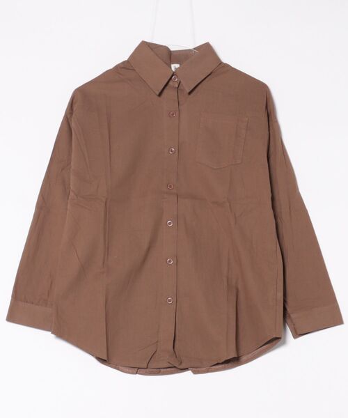BLANC FICELLE(ブランフィセル)の「麻混 シャツ(シャツ/ブラウス・レディース・ブルー/ピンク/キャメル・M/L/XL)」の6枚目の写真