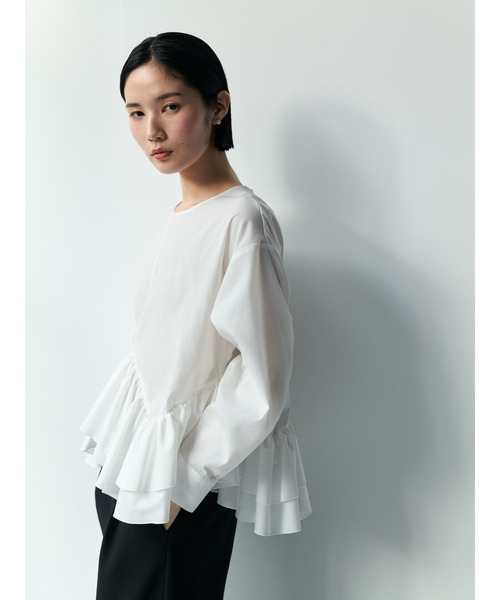 Brown&Street(ブラウンアンドストリート)の「フェアリーブラウス(シャツ/ブラウス・レディース・ブラック/ホワイト・FREE)」の8枚目の写真