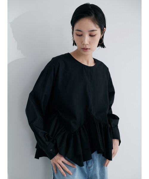 Brown&Street(ブラウンアンドストリート)の「フェアリーブラウス(シャツ/ブラウス・レディース・ブラック/ホワイト・FREE)」の10枚目の写真