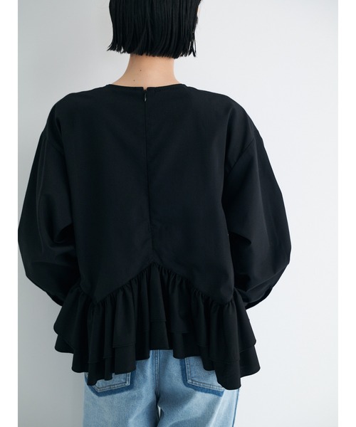 Brown&Street(ブラウンアンドストリート)の「フェアリーブラウス(シャツ/ブラウス・レディース・ブラック/ホワイト・FREE)」の13枚目の写真