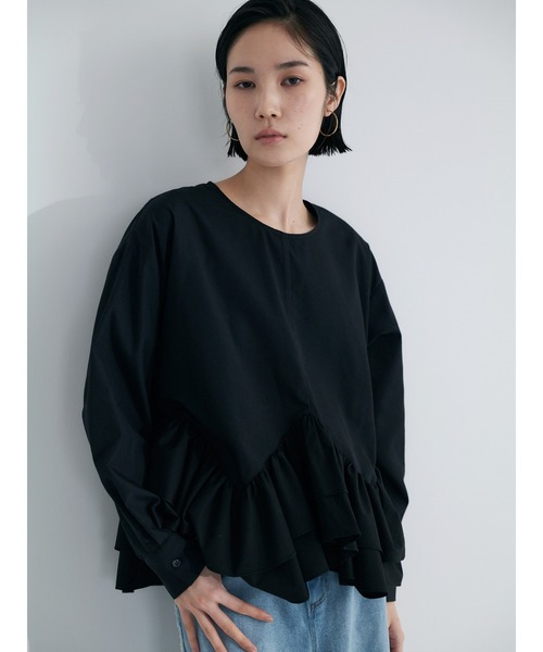 Brown&Street(ブラウンアンドストリート)の「フェアリーブラウス(シャツ/ブラウス・レディース・ブラック/ホワイト・FREE)」の14枚目の写真