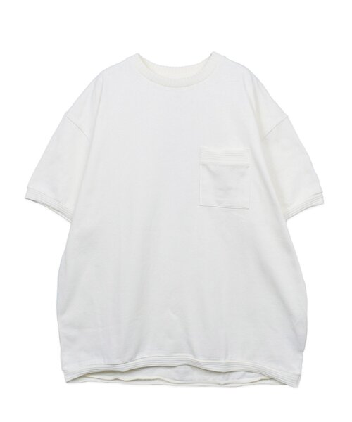 JEMORGAN（ジェーイーモーガン）の「【JEMORGAN LONG JOHNS】 カットオフリブTEE ショートスリーブT ポケT（Tシャツ/カットソー・メンズ・ホワイト/モカ/ブラック系その他・2/3/4）」の2枚目の写真