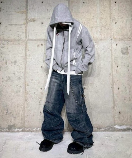 ROARINGRAD】WASHED HOODIE ZIP-UP 1 / 【ロアリングラド