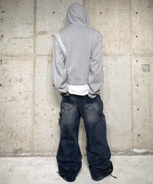 ストリート系★Roaringrad★WASHED HOODIE ZIP-UP パーカー ROARINGRAD】WASHED HOODIE ZIP-UP 1（パーカー）｜ROARINGRAD