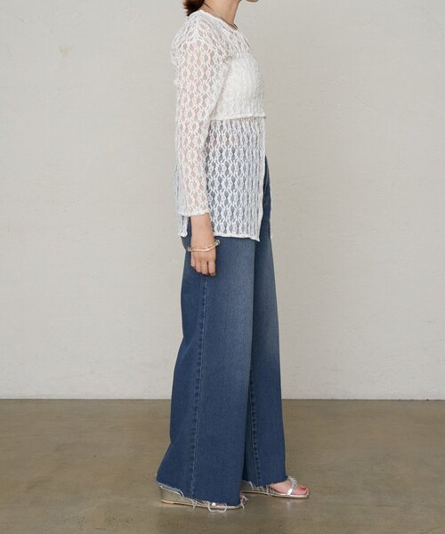 SHENERY（シーナリー）の「《３サイズ展開/旬なスタイリング》バギーデニム（デニムパンツ・レディース・ブルー系その他/ブルー・34/36/38）」の12枚目の写真