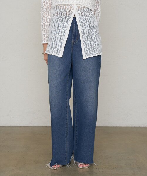 SHENERY（シーナリー）の「《３サイズ展開/旬なスタイリング》バギーデニム（デニムパンツ・レディース・ブルー系その他/ブルー・34/36/38）」の13枚目の写真