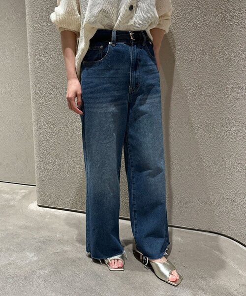 【新品 定価49,500円】LIVINGSTONEリビングストーン バギーデニム wide baggy denim pants/ワイドバギーデニムパンツ（デニム