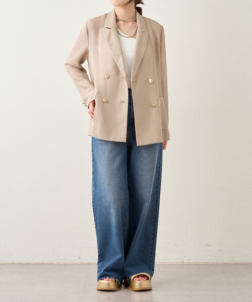 SHENERY（シーナリー）の「《３サイズ展開/旬なスタイリング》バギーデニム（デニムパンツ・レディース・ブルー系その他/ブルー・34/36/38）」の21枚目の写真