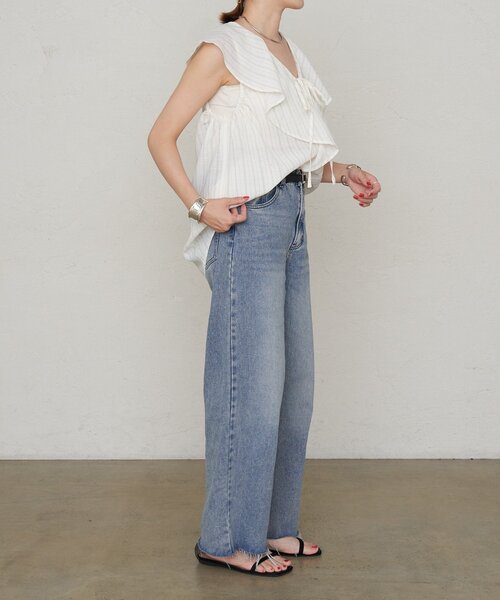 SHENERY（シーナリー）の「《３サイズ展開/旬なスタイリング》バギーデニム（デニムパンツ・レディース・ブルー系その他/ブルー・34/36/38）」の3枚目の写真