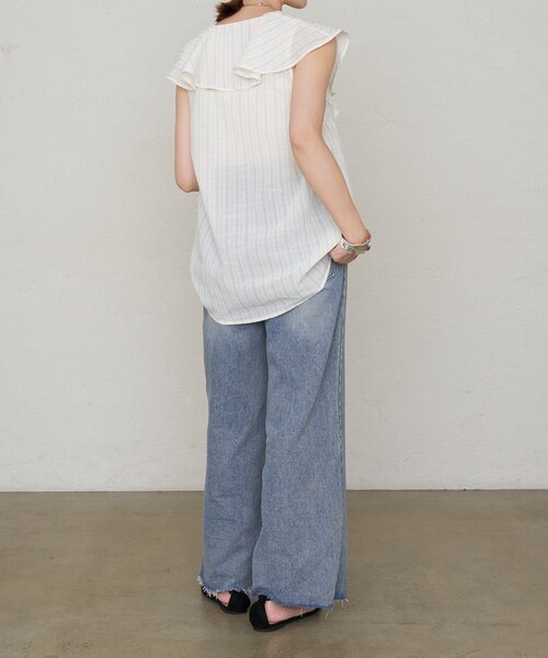 SHENERY（シーナリー）の「《３サイズ展開/旬なスタイリング》バギーデニム（デニムパンツ・レディース・ブルー系その他/ブルー・34/36/38）」の4枚目の写真