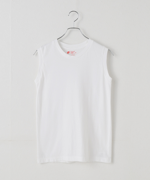 HANES(ヘインズ)の「《2枚セット》Hanes/ヘインズ 2P JAPAN FIT for Her スリーブレスTEE(Tシャツ/カットソー・レディース・ピンク/ブラック・MEDIUM/LARGE)」の22枚目の写真