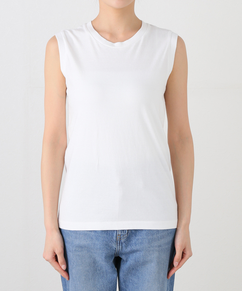 HANES(ヘインズ)の「《2枚セット》Hanes/ヘインズ 2P JAPAN FIT for Her スリーブレスTEE(Tシャツ/カットソー・レディース・ピンク/ブラック・MEDIUM/LARGE)」の3枚目の写真