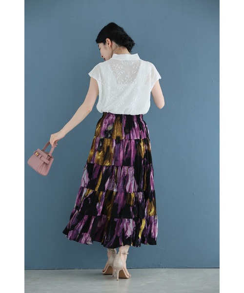 cawaii（カワイイ）の「アジアンデザインな首元のメッシュカットソートップス（Tシャツ/カットソー・レディース・ホワイト・FREE）」の17枚目の写真