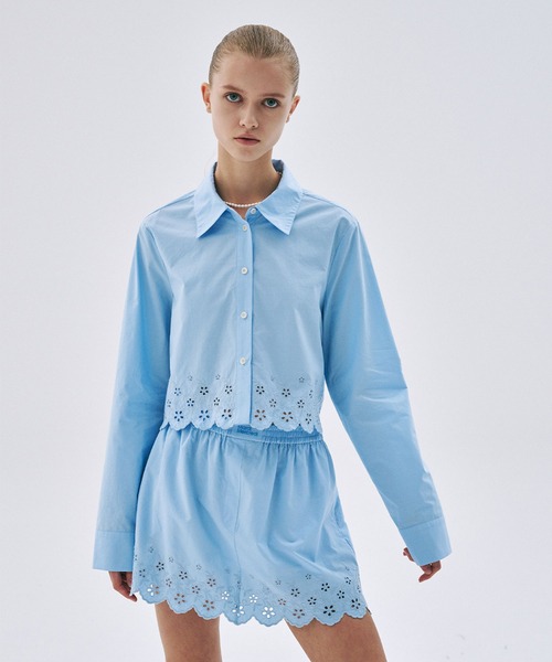 MINI SKIRT PUNCHING DETAIL（スカート）｜Mardi Mercredi（マルディ