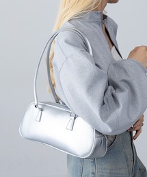 【MAGASIN DE MODE Onjna】PUレザー ロングハンドルボストンバッグ 横長 ワイド 韓国風 KNF-TP