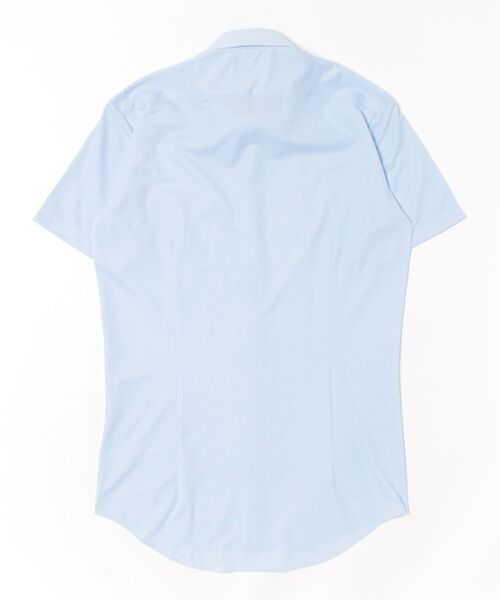 TOKYO SHIRTS(トウキョウシャツ)の「形態安定ノンアイロン ボタンダウン 半袖ストレッチビジネスワイシャツ(ビジネスシャツ・メンズ・サックスブルー・首回り39cm/首回り41cm/首回り42cm/首回り43cm/首回り37cm)」の7枚目の写真