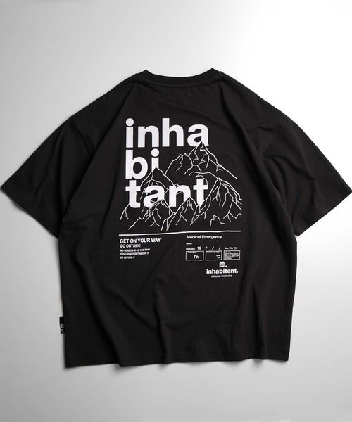 INHABITANT（インハビタント）の「【INHABITANT】バックプリント半袖カットソー（Tシャツ/カットソー・メンズ・ブラック/チャコール/ホワイト・M/L）」の7枚目の写真