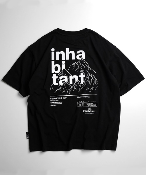 INHABITANT（インハビタント）の「【INHABITANT】バックプリント半袖カットソー（Tシャツ/カットソー・メンズ・ブラック/チャコール/ホワイト・M/L）」の5枚目の写真