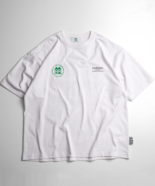 INHABITANT（インハビタント）の「【INHABITANT】バックプリント半袖カットソー（Tシャツ/カットソー・メンズ・ブラック/チャコール/ホワイト・M/L）」の4枚目の写真