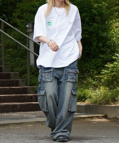 INHABITANT（インハビタント）の「【INHABITANT】バックプリント半袖カットソー（Tシャツ/カットソー・メンズ・ブラック/チャコール/ホワイト・M/L）」の19枚目の写真