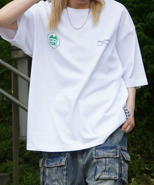 INHABITANT（インハビタント）の「【INHABITANT】バックプリント半袖カットソー（Tシャツ/カットソー・メンズ・ブラック/チャコール/ホワイト・M/L）」の15枚目の写真