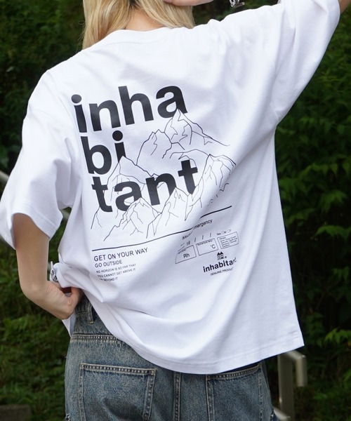 INHABITANT（インハビタント）の「【INHABITANT】バックプリント半袖カットソー（Tシャツ/カットソー・メンズ・ブラック/チャコール/ホワイト・M/L）」の11枚目の写真